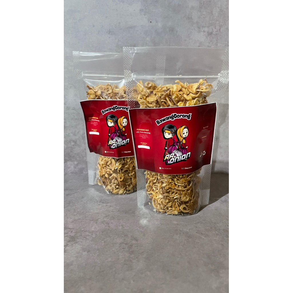 

Bawang goreng AaOnion kemasan hemat 100gram