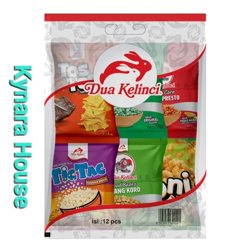 

Dua Kelinci Camilan Assorted Pack 12pcs