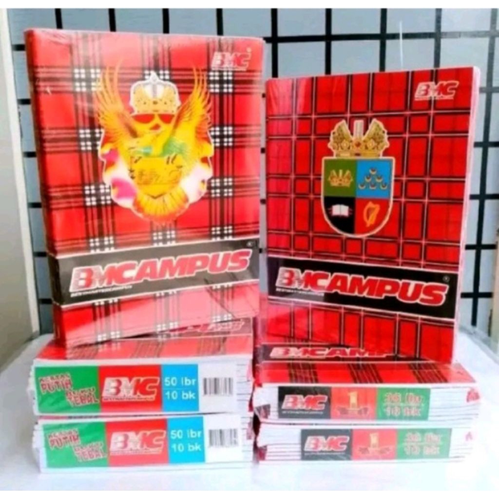 

Ay00! buku tulis reds campus dan BMC campus 1 pak isi 10 buku 50 lembar