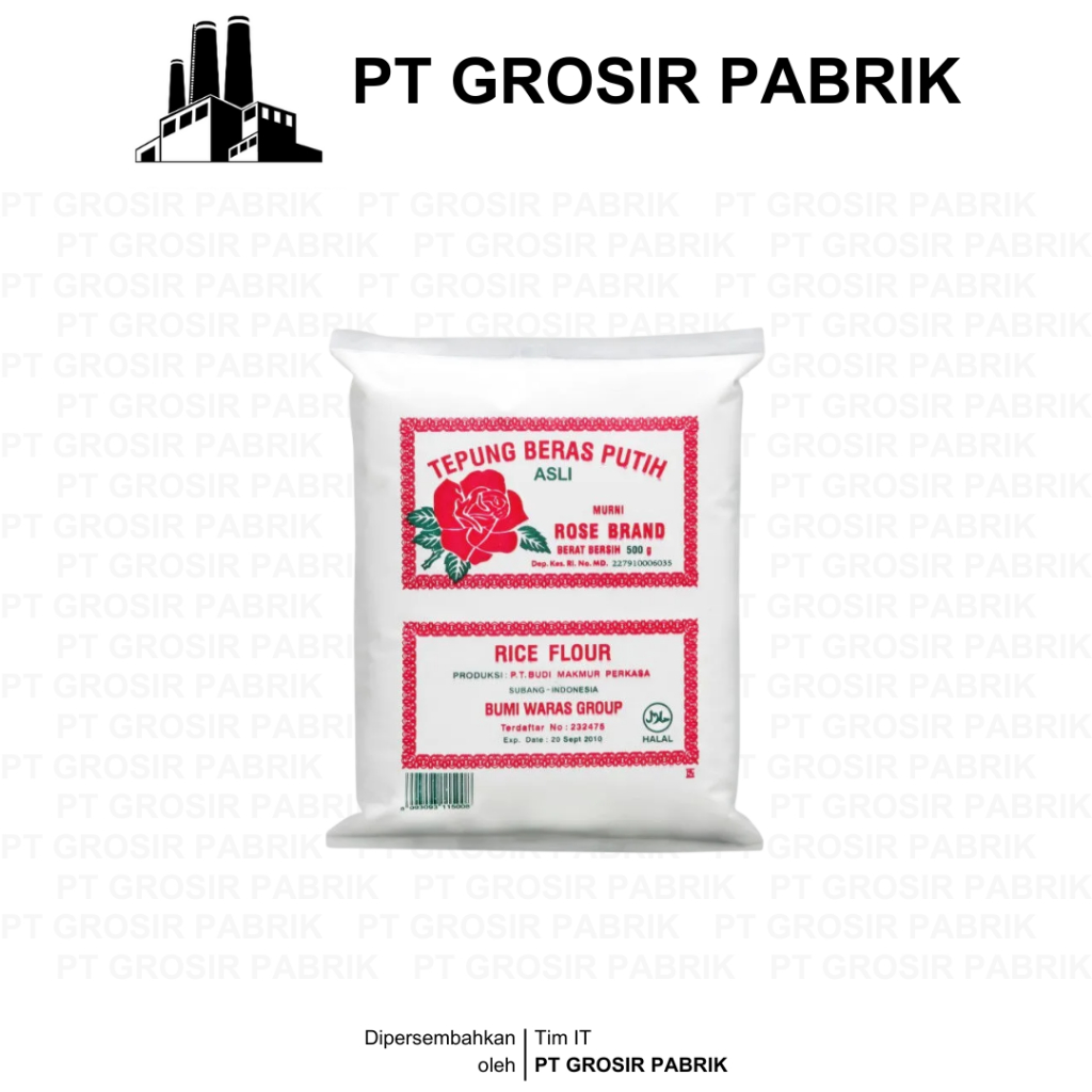 

Tepung Beras Rose Brand 500g | Tepung Beras Termurah