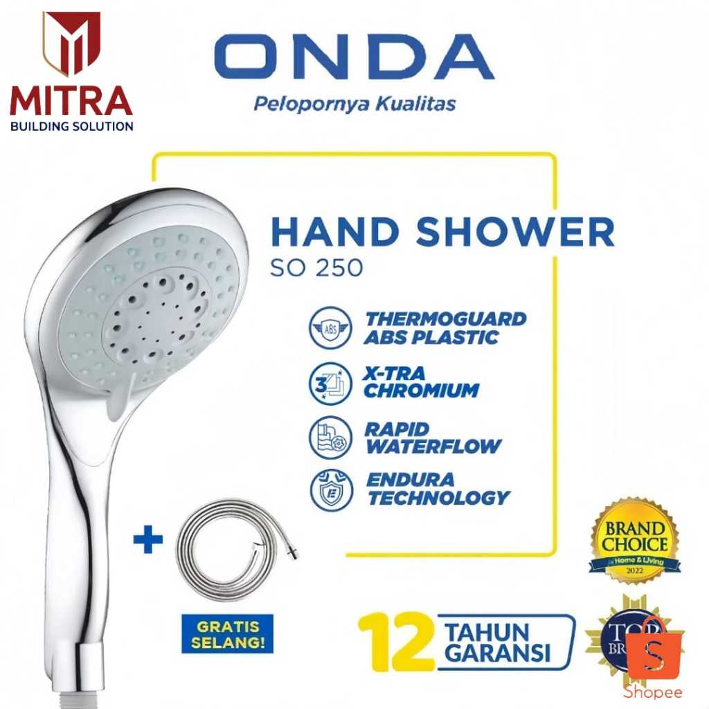 Shower Onda SO 250 Set Kamar Mandi
