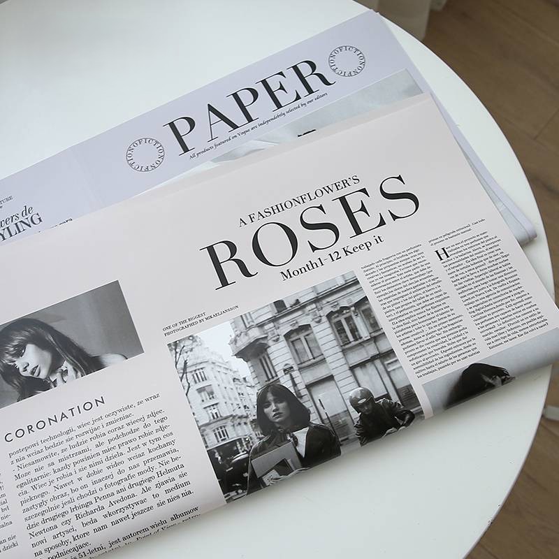 

Kertas Buket Bunga Motif Koran Vintage Newspaper - Kertas Bouquet Cellophane Kado Flower Wrap Paper
