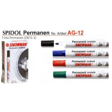 

Spidol Snowman Permanent AG12