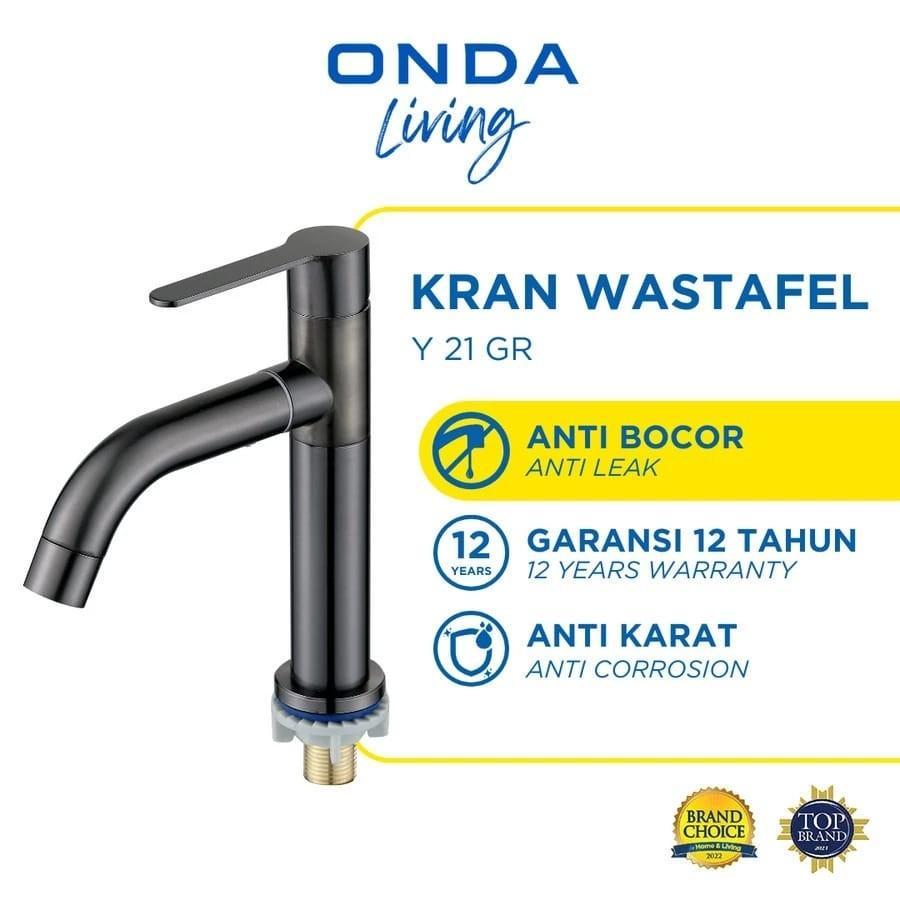 ONDA Y 21 WH / Y 21 GR ORIGINAL Kran Wastafel Kamar Mandi Cuci Tangan model bambu mewah ( Y21WH / Y2