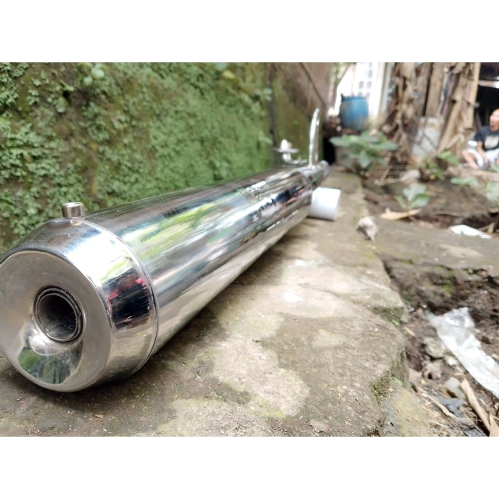 knalpot alfa bambu ful crom