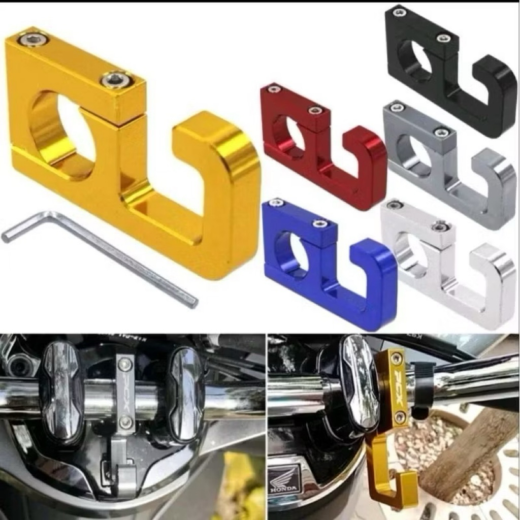 gantungan barang motor di stang model 9 untuk honda pcx 125, pcx 150, pcx 160