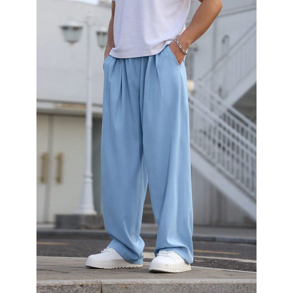 Celana Baggypants Panjang Kargo Kulot Pria Style Korea Daily Outfit Kekinian Remaja Dewasa Nyaman