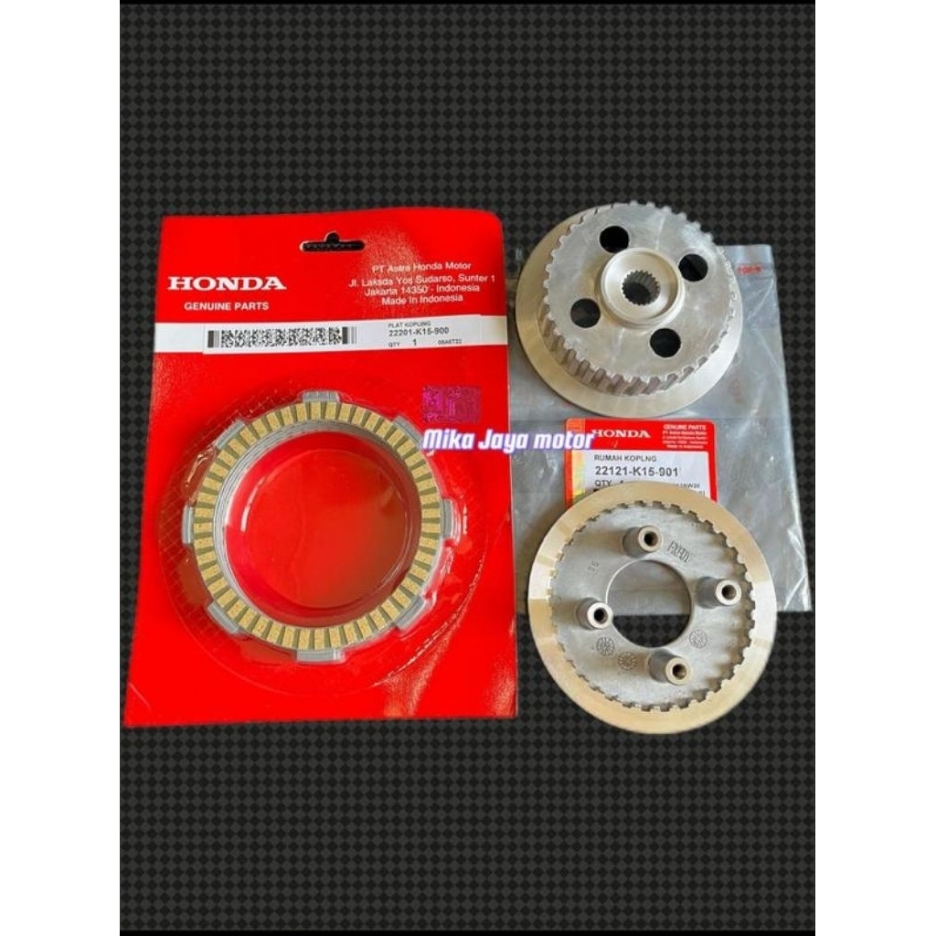 Rumah kopling Set kaki4 K15+Kampas kopling K15 Honda CB150R StreetFire old/CBR150R K45 old/CBR150 CB