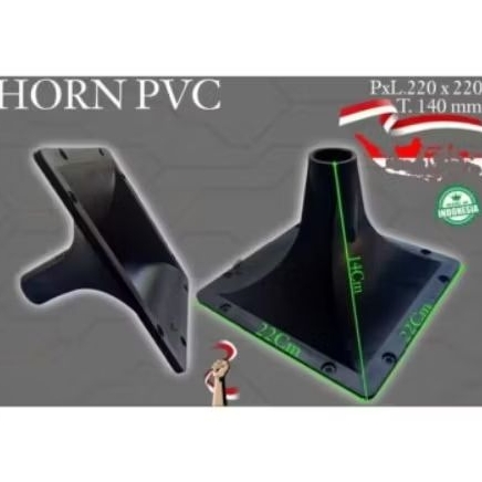 HORN TWEETER 22×22×14 Horen Corong Tweeter 22×22×14 plastik PVC