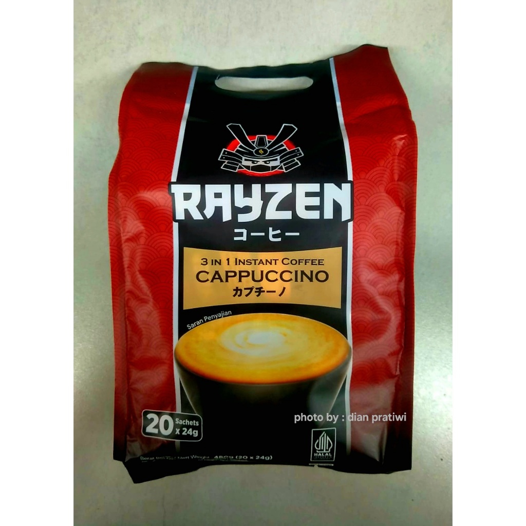 

RAYZEN 3 IN 1 INSTANT CAPPUCINO BAG 20 X 24 GR