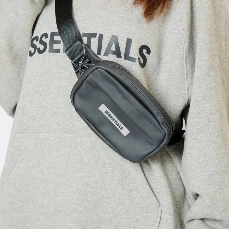 Waist Bag Fear Of God Essentials Tas Selempang Bahu FOG Hitam Waterproof Anti Air Pria Wanita Unisex