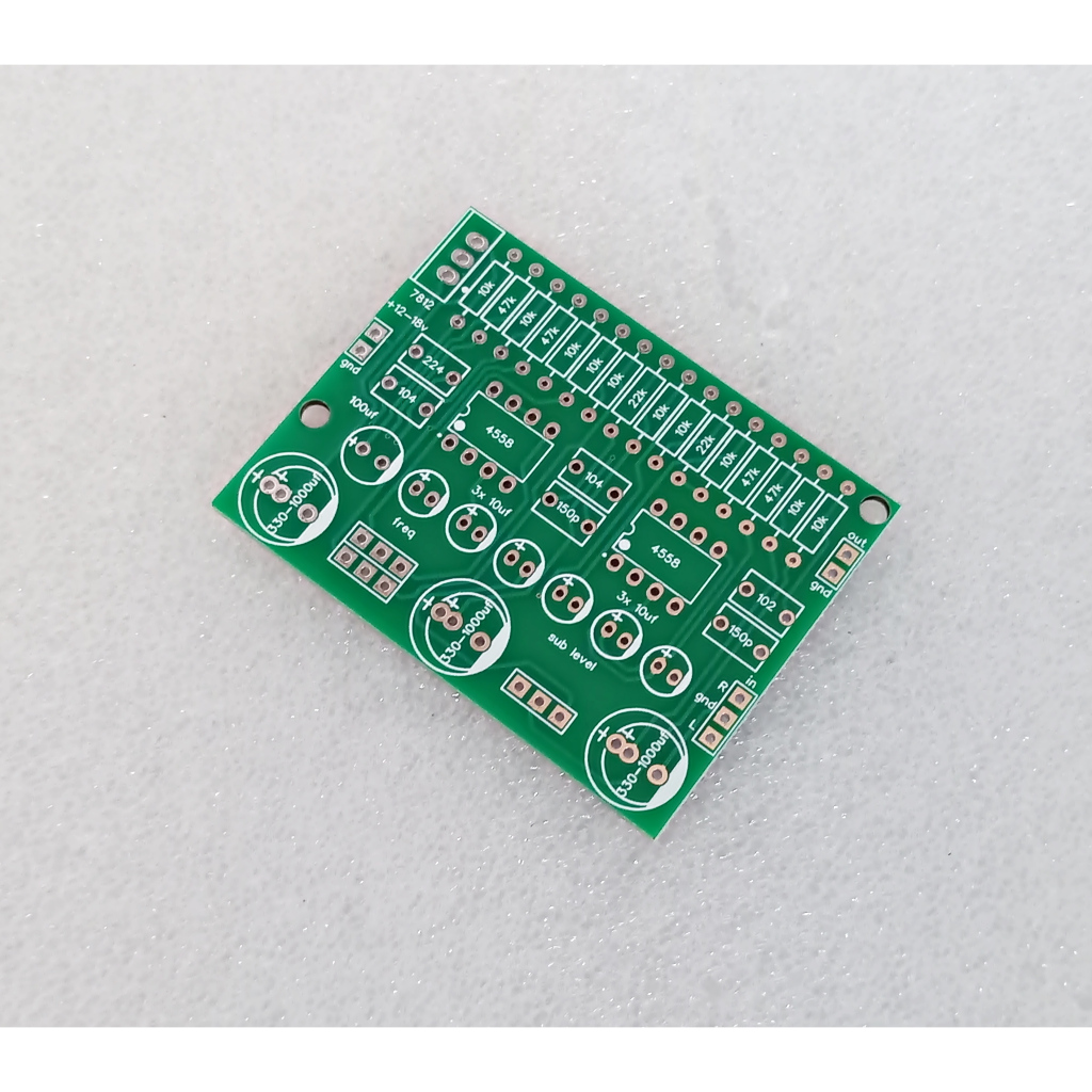 PCB Filter Subwoofer Penguat 2x JRC4558