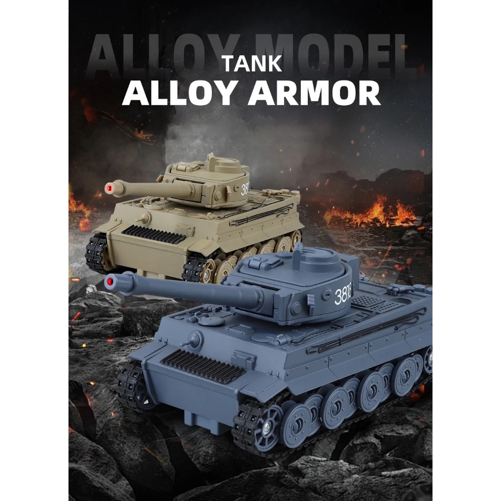 Diecast Tank Panser Jerman TIGER 3818 alloy metal