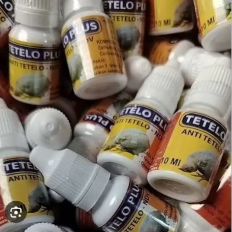Obat TETELO AYAM Unggas CAIR PLUS  Cair Obat Ayam Kena Telo Obat Tetelo Ayam