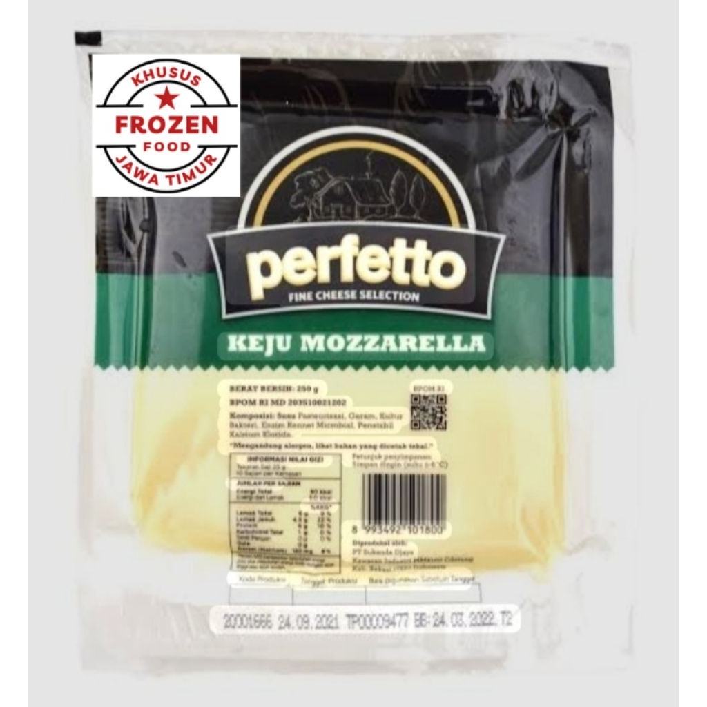 

Keju Mozzarella Perfetto 250gram