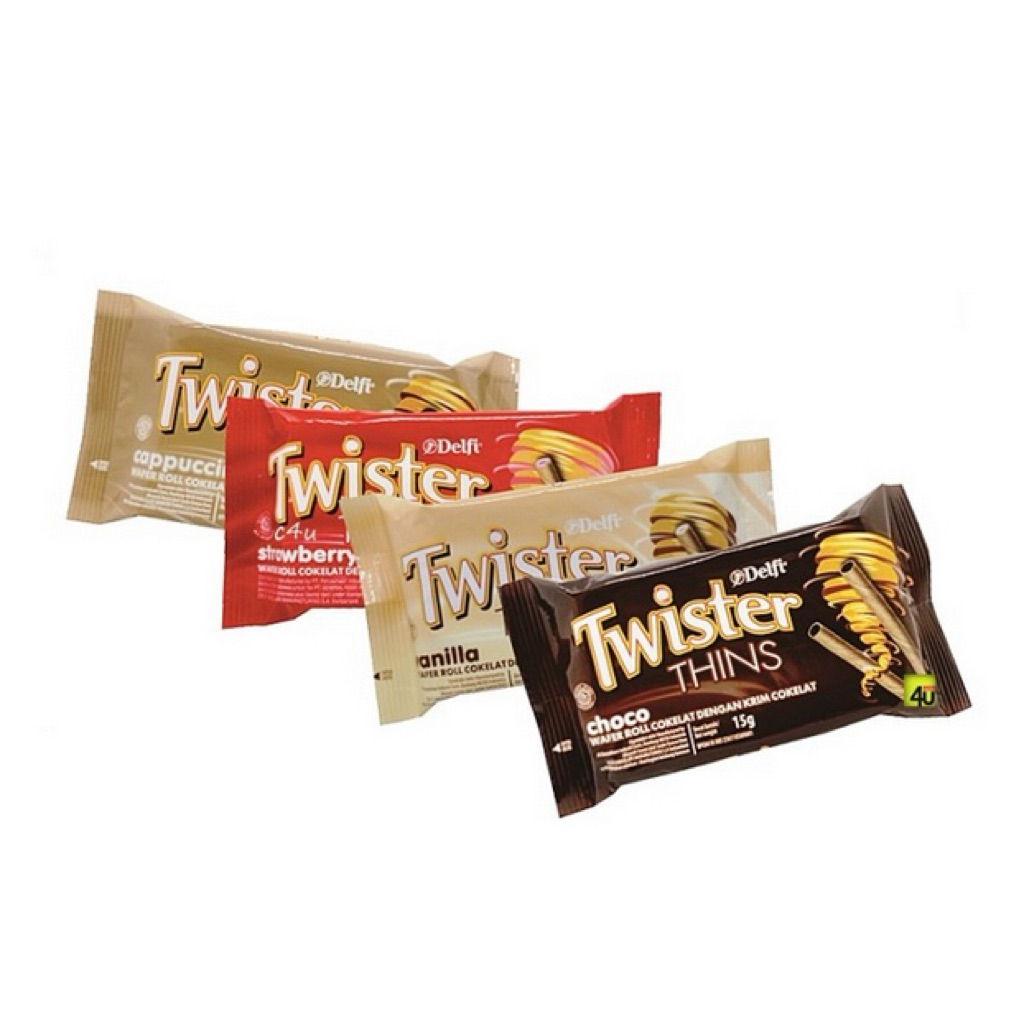 

‼️PALING MURAH‼️ Twister thin 15gr coklat / vanilla / strawberry / cappucino