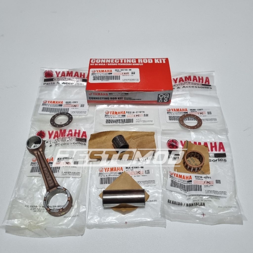 Stang seher rx king original yamaha Conrod kit stang seher piston set 3KA RX King stang seker king