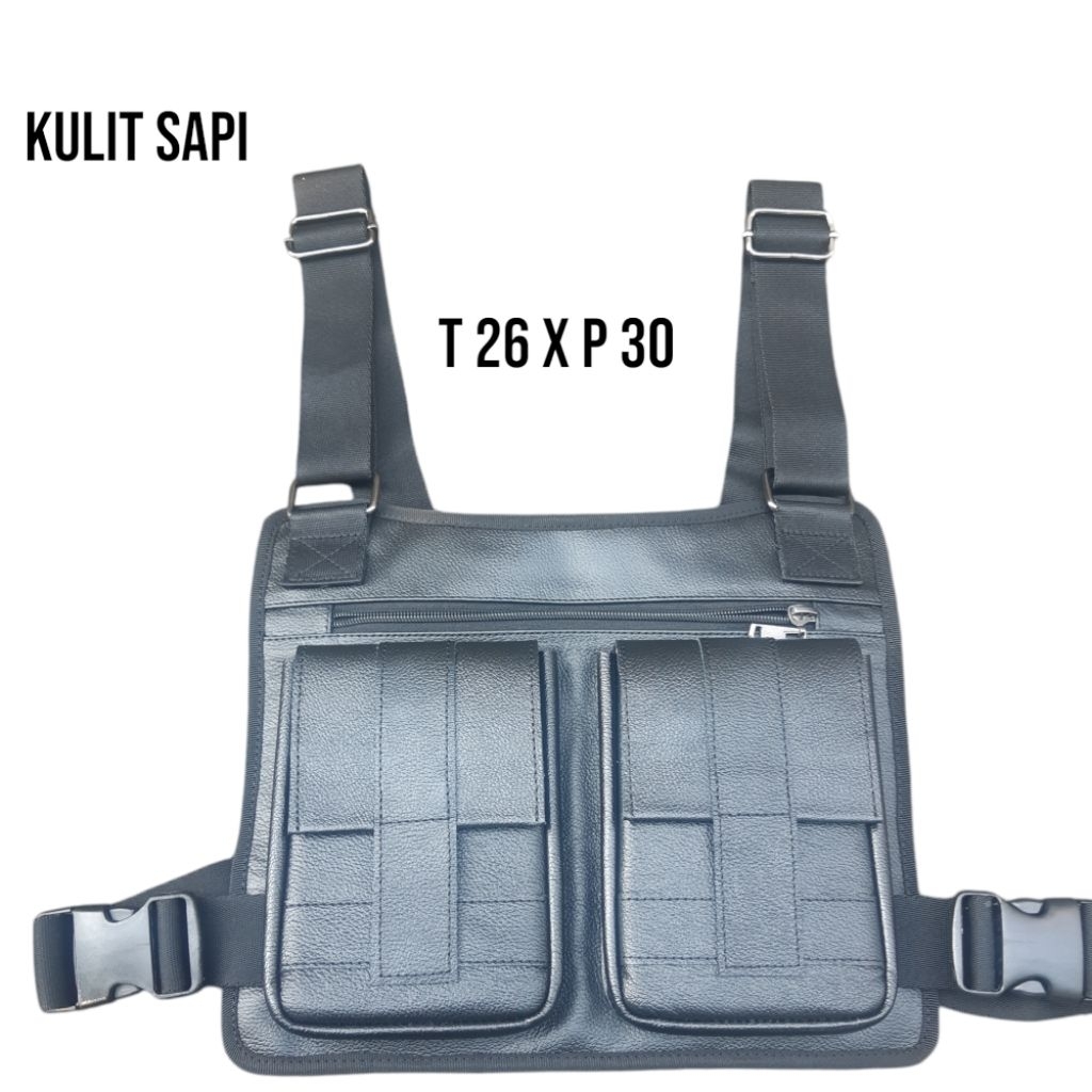 Tas Dada Dari Bahan Kulit Sapi Asli | Rompi Pria Kulit Sapi