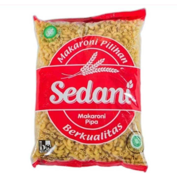 

Sedani Pipa Makanoni 1kg/makaroni rebus 1kg/makaroni pasta