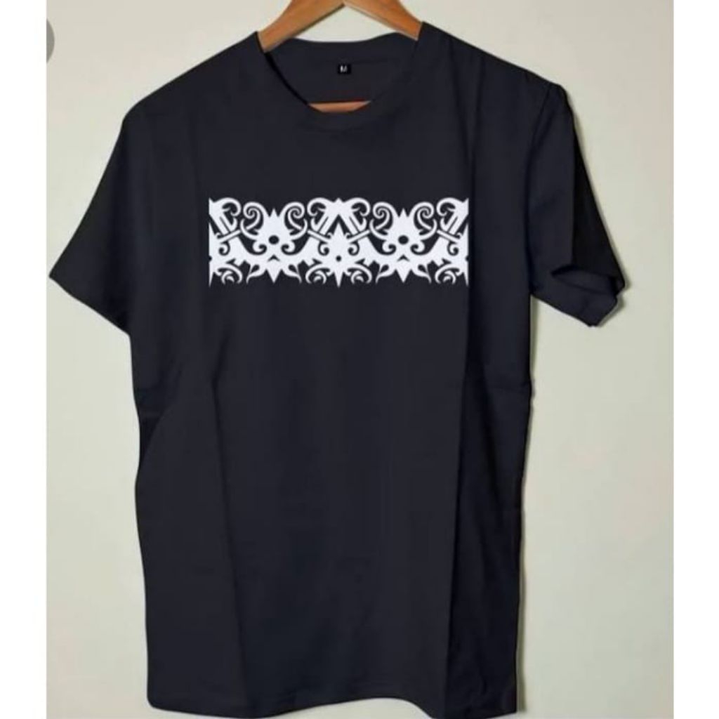 Kaos Batik Kalimantan Motif Dayak/Kaos Motif Dayak Kalimantan/Kaos Kalimantan Lengan Pendek