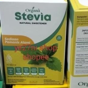 

Organa Stevia Natural Sweetener 20gr (20s x 1gr)