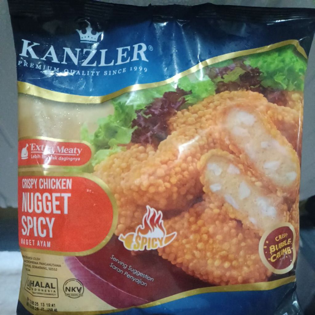 

kanzler spicy chicken nugget crispy 450gr