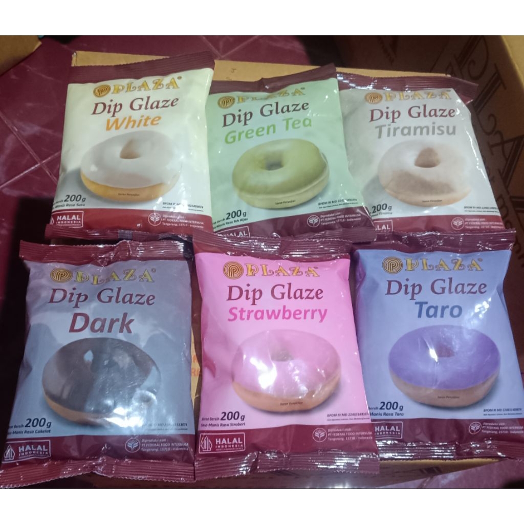 

Dip Glaze Plaza 200gram Topping Selai Olesan Isian Donat
