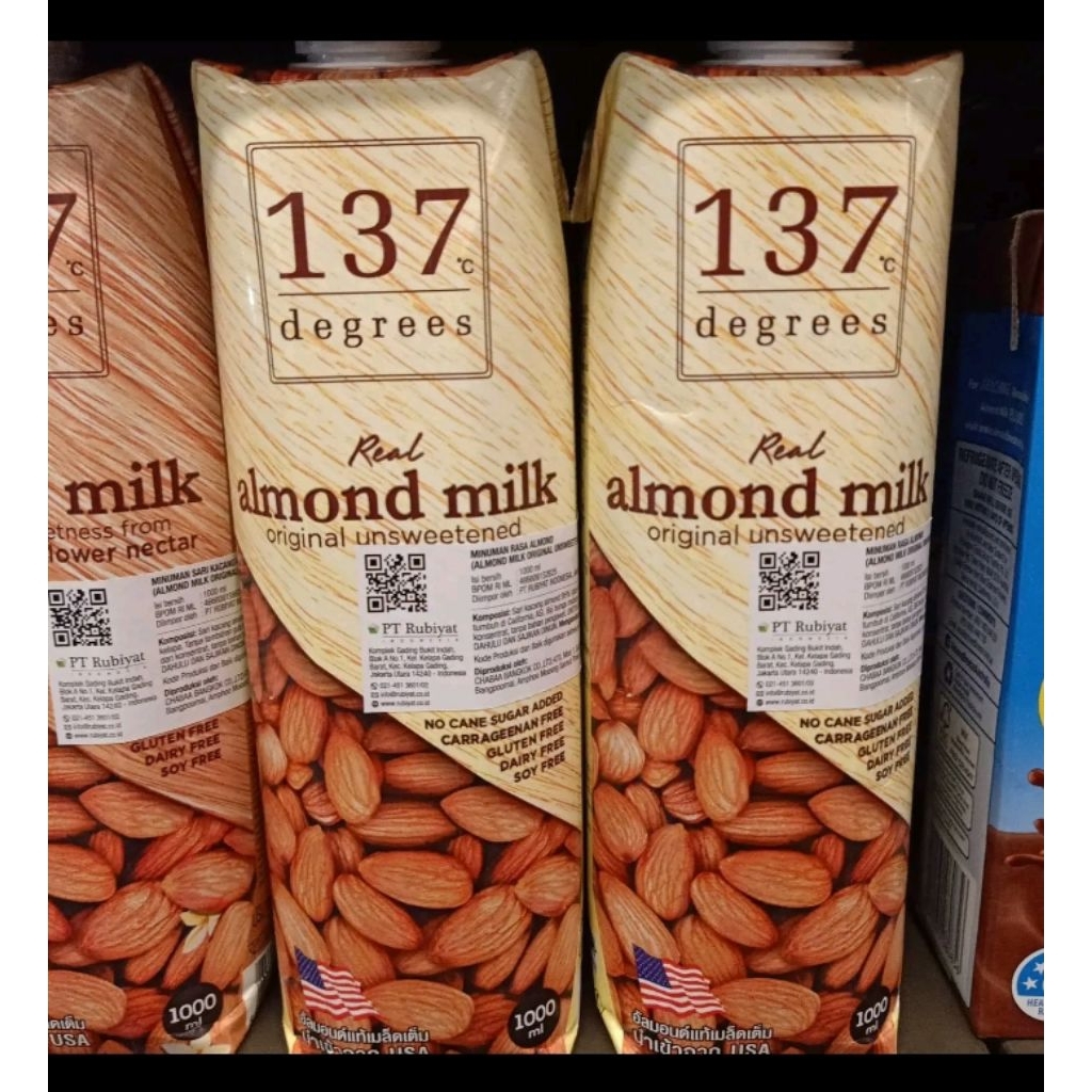 

137 almond milk unsweetened 1lt