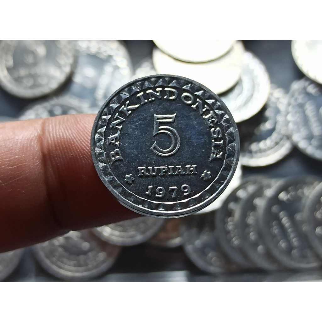 uang kuno Koin 5 rupiah KB kecil