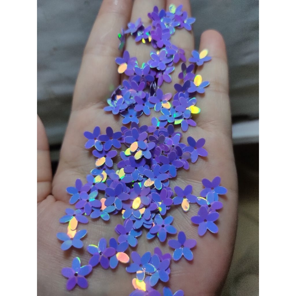 Sellyliavitaliavita Payet Ramboci Bintang / Squin Piringan Payet Pelangi Uk 10Mm