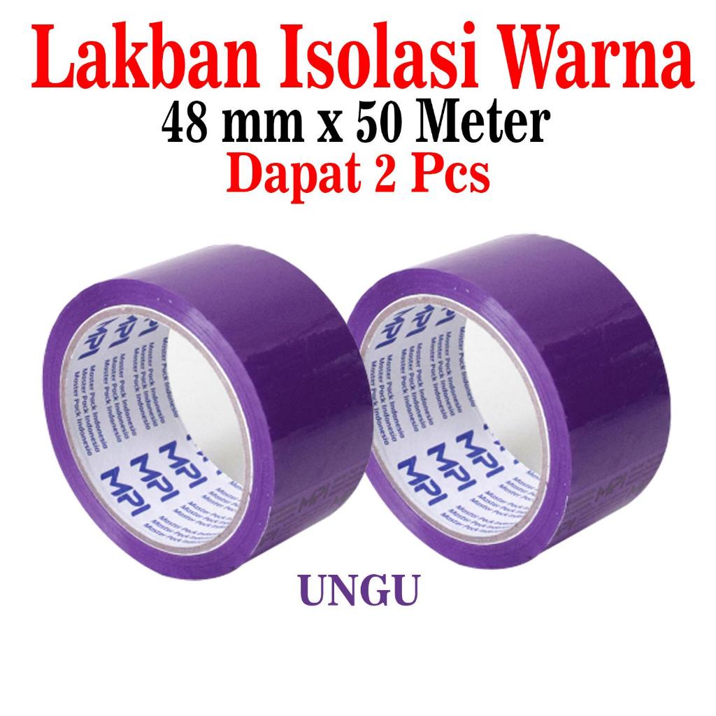 

Isolasi Warna-Warni 48mm x50M- Lakban Opp Tape Warna 48mm / Lakban Warna Warni