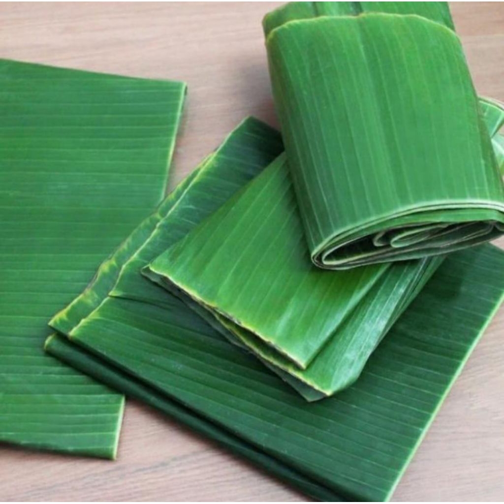 

daun pisang segar(bahan untuk bungkus) 1 kg