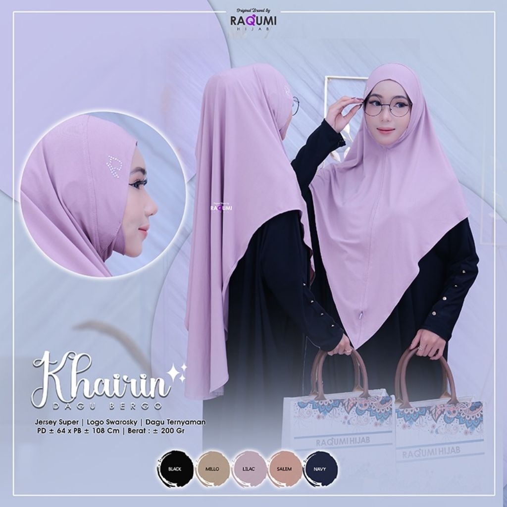 KHAIRIN BERGO DAGU HIJAB ORI RAQUMI HIJAB