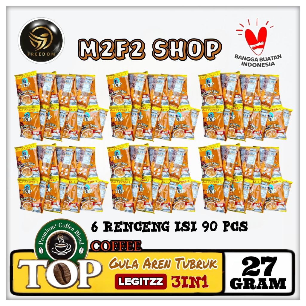 

Kopi TOP Gula Aren Tubruk 3in1 Legitzz | Kopi Bubuk Sachet - 27 gr (Kemasan 6 Renceng)