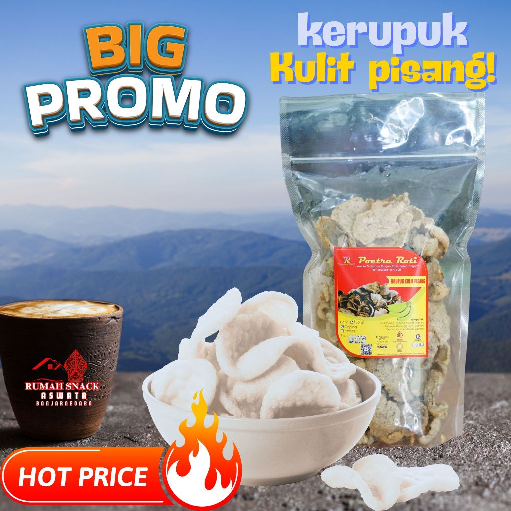 

Kerupuk Kulit Pisang - Poetra Roti - snack - camilan - oleh - oleh khas Banjarnegara - Rumah snack