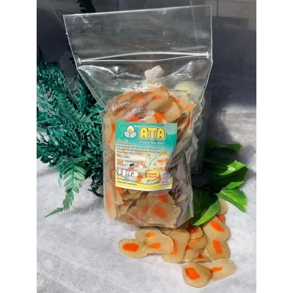 

KRECEK / KERUPUK TELUR ASIN MENTAH (250g)