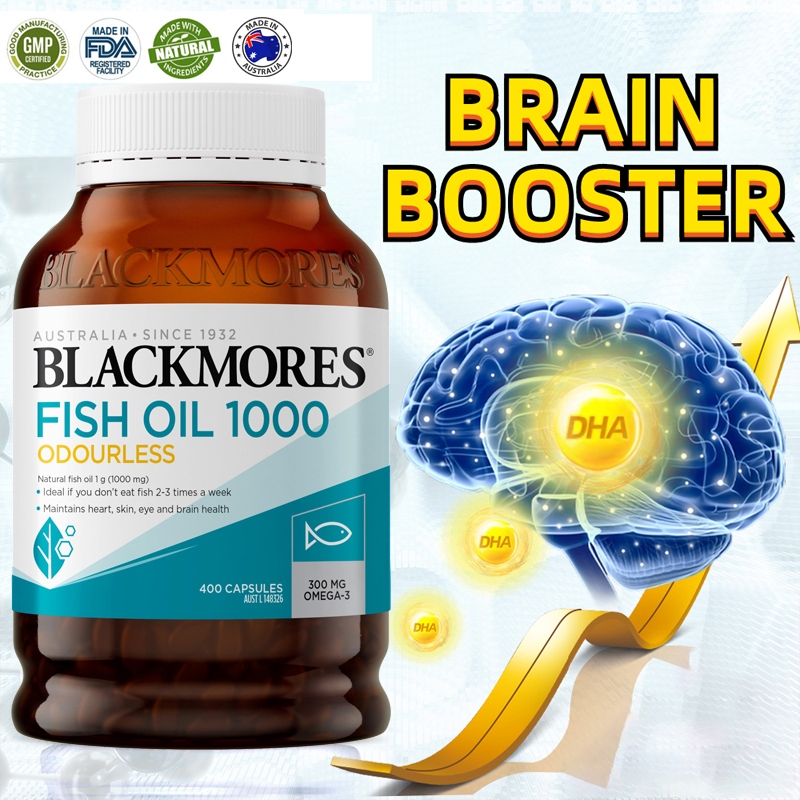[EXP2028]Blackmores Omega 3 Fish Oil Vitamin Minyak ikan 1000mg blackmores minyak ikan anakMeningkat