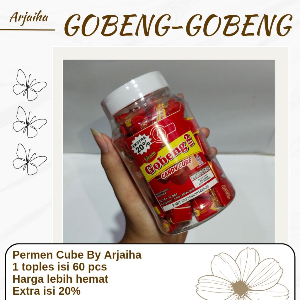 

PERMEN CANDY CUBE GOBENG-GOBENG ISI 60 PCS