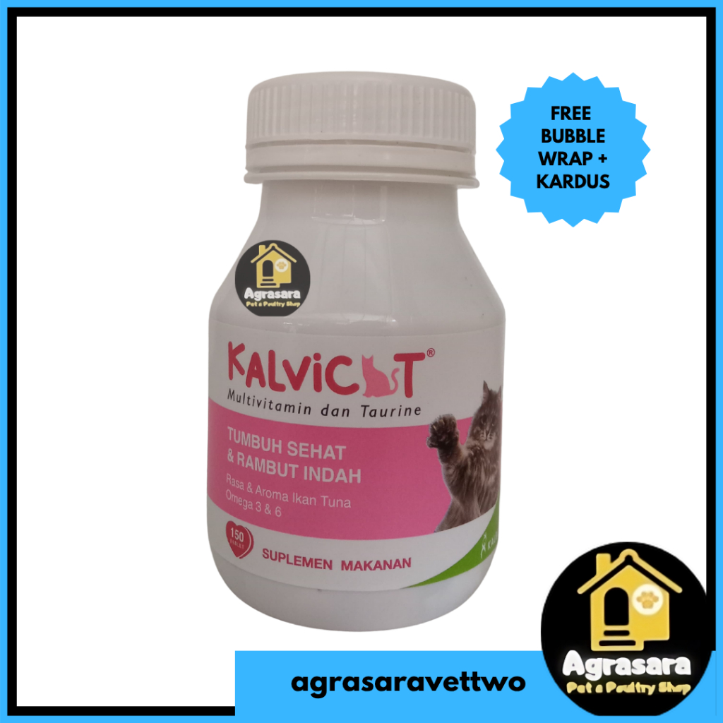 KALVICAT 1 Tablet - Multivitamin Vitamin Taurine untuk Kucing