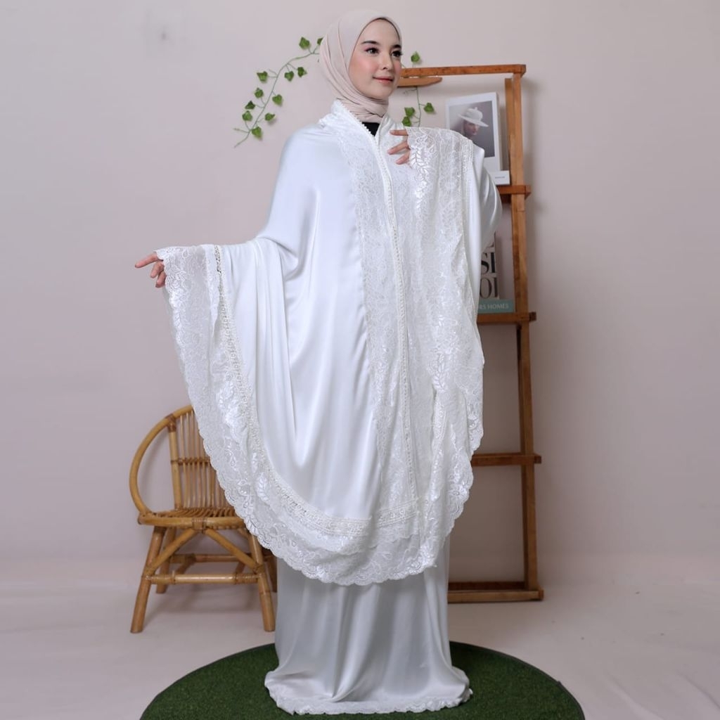 MUKENA PREMIUM BAHAN SUTRA POLOS LUXURY TERBARU DAN MEWAH