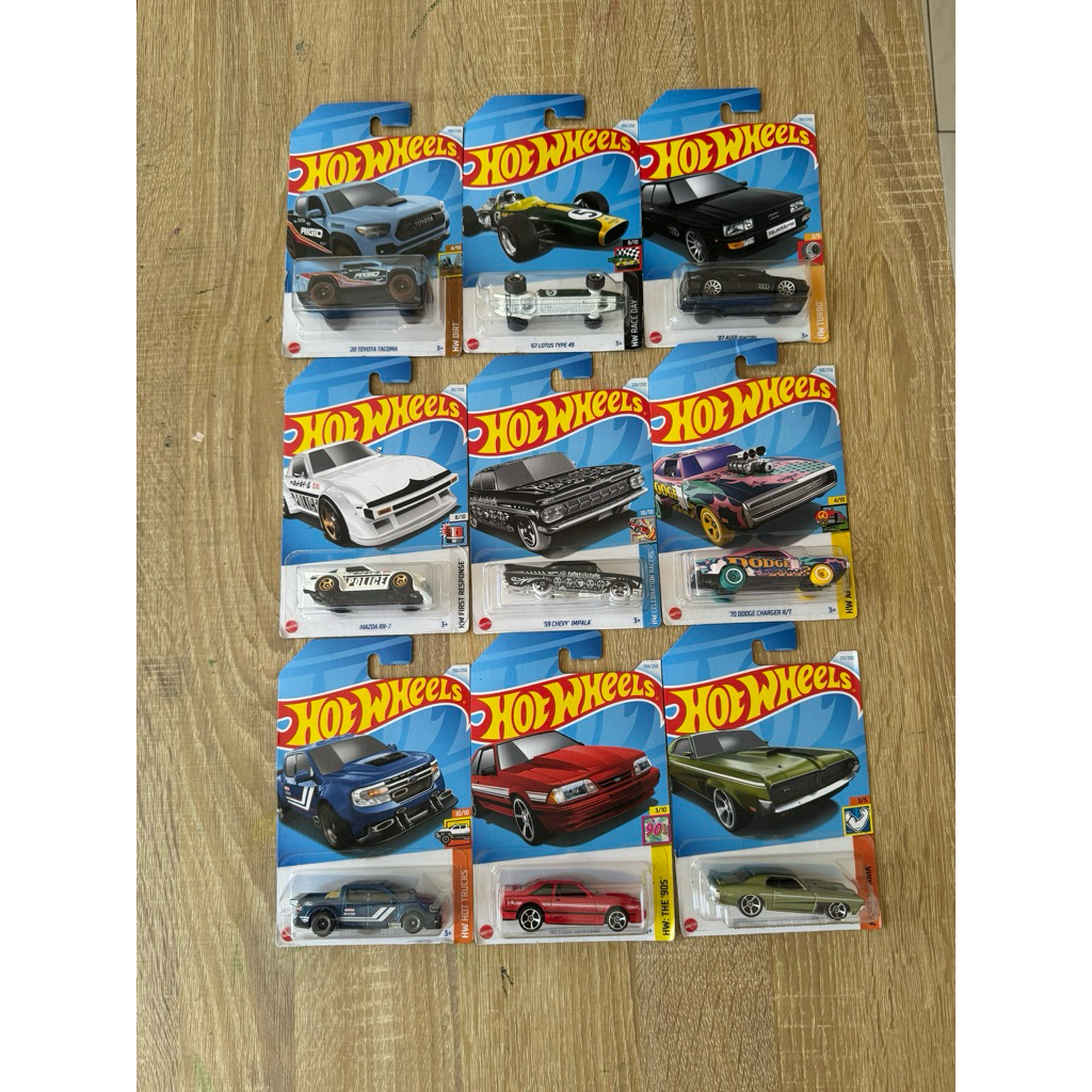 borongan 9 pcs hot wheels reguler