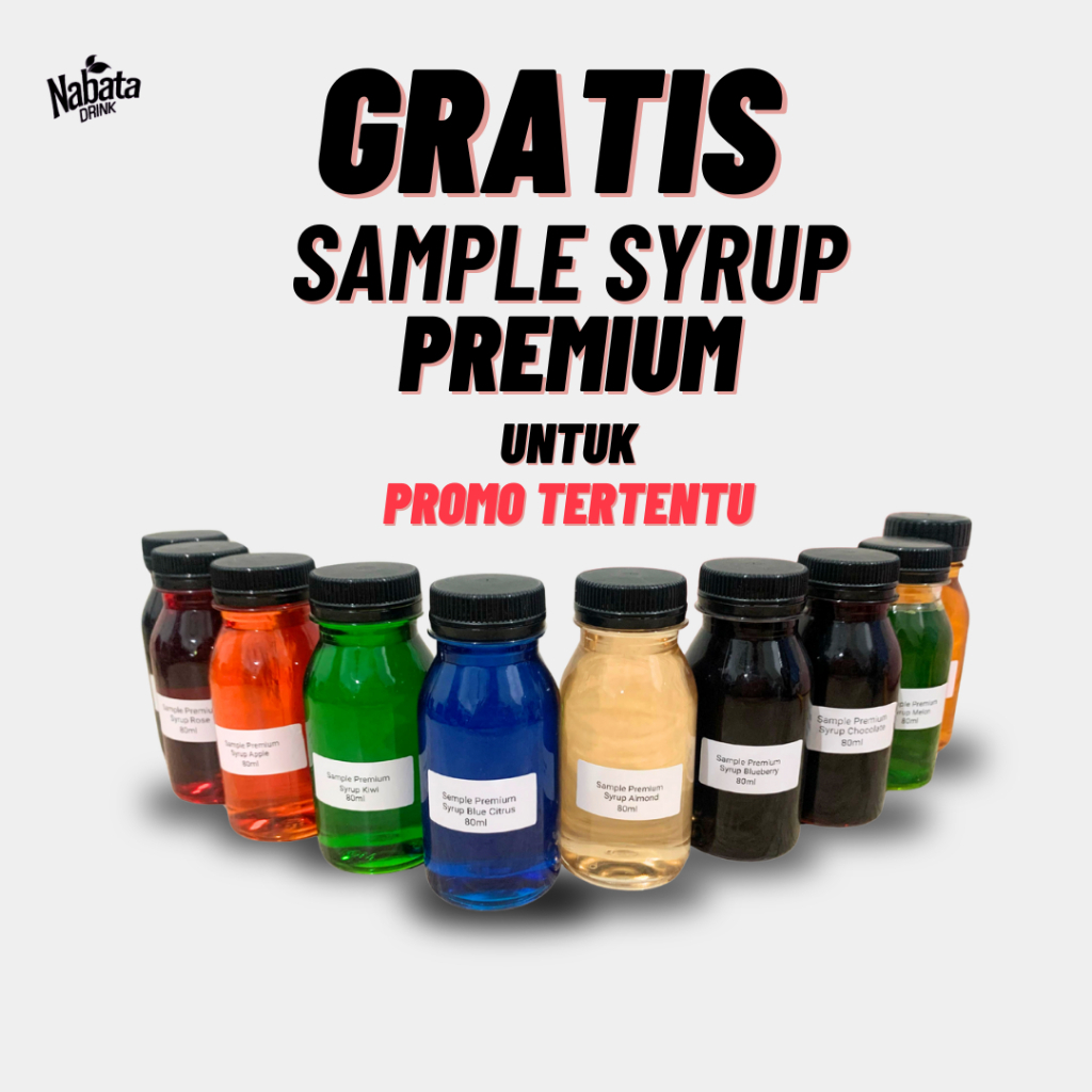 

Sample Syrup Premium Gratis Khusus Promo Tertentu