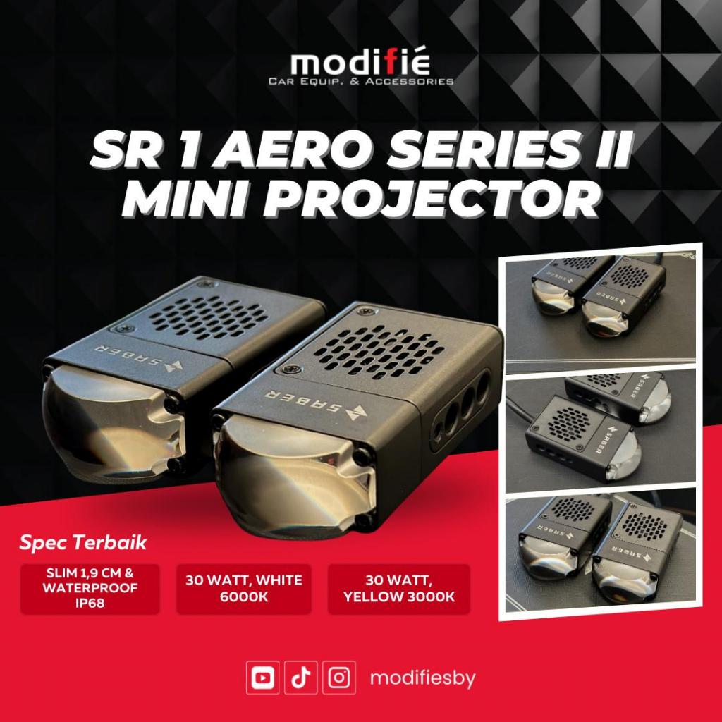 Modifiesby New Mini Projie SABER SR1 AERO Series II LED Grill 2 Mode Bi- LED Mini Projie