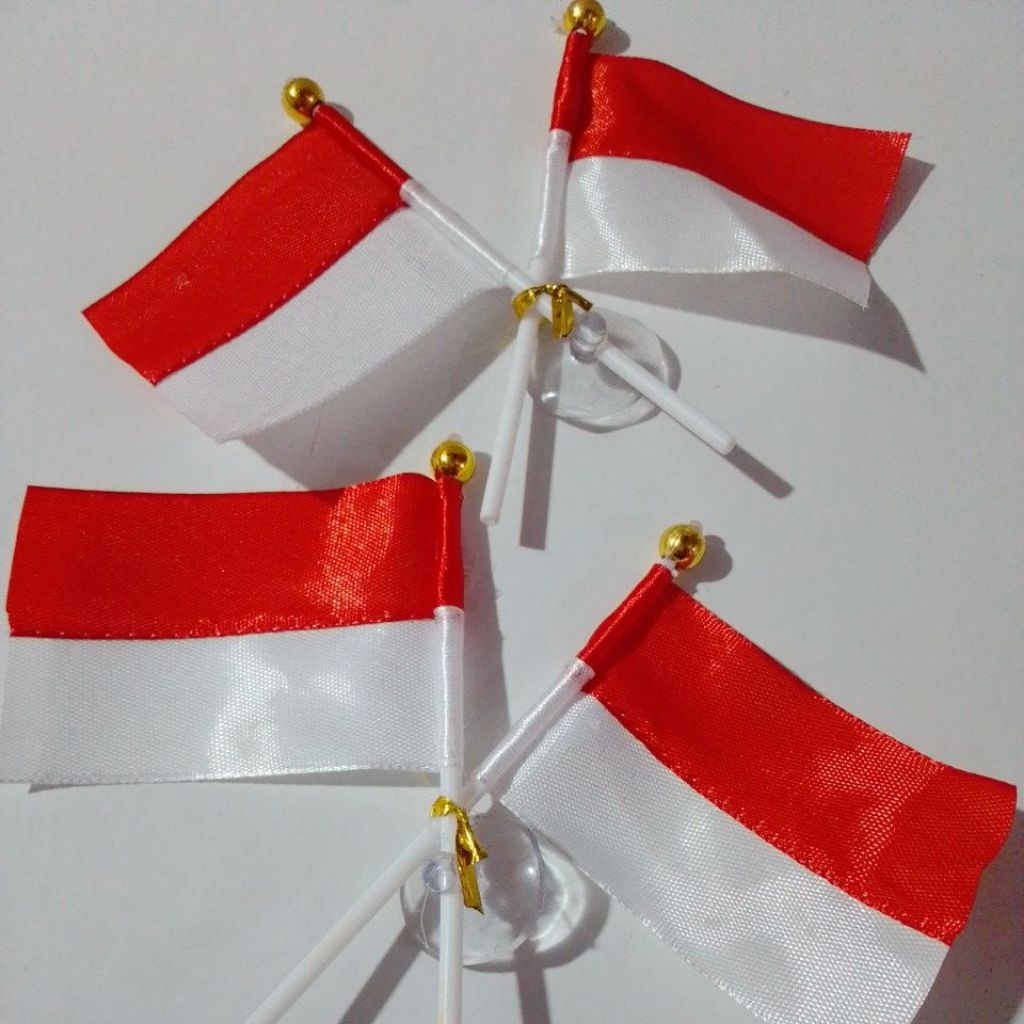 Bendera Tempel Kaca Bendera Indonesia Silang