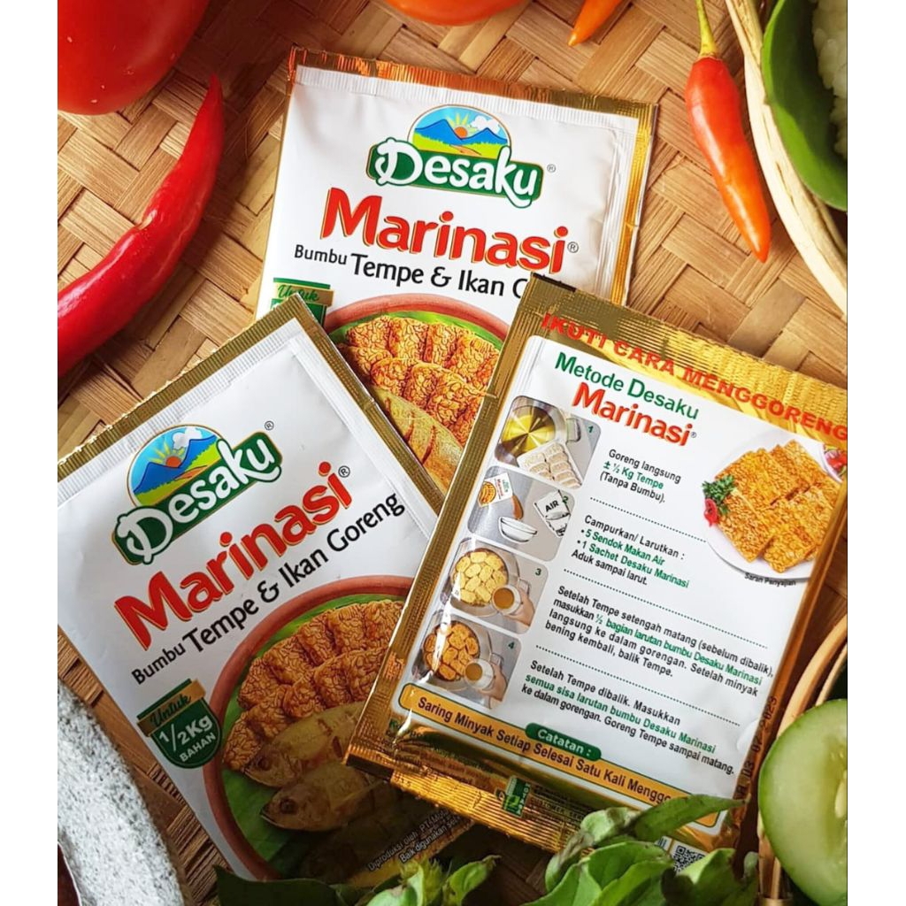 

⭐DESAKU MARINASI BUMBU TEMPE DAN IKAN GORENG 3 RENCENG ISI 36PCS ⭐