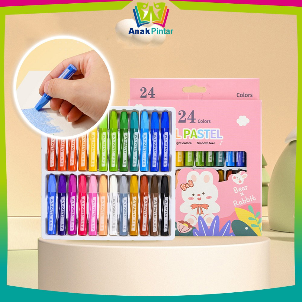 

EC Krayon Minyak Isi 24 Warna Motif Kartun / Crayon Oil Pastel Perlengkapan Mewarnai Anak / Set Krayon Pigmentasi Tinggi Aman Untuk Anak Anak Pintar A99