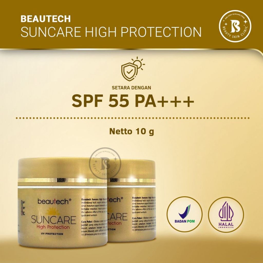 Beautech Suncare High Protection 10 gr(E) | Tabir Surya Sunscreen Sunblock