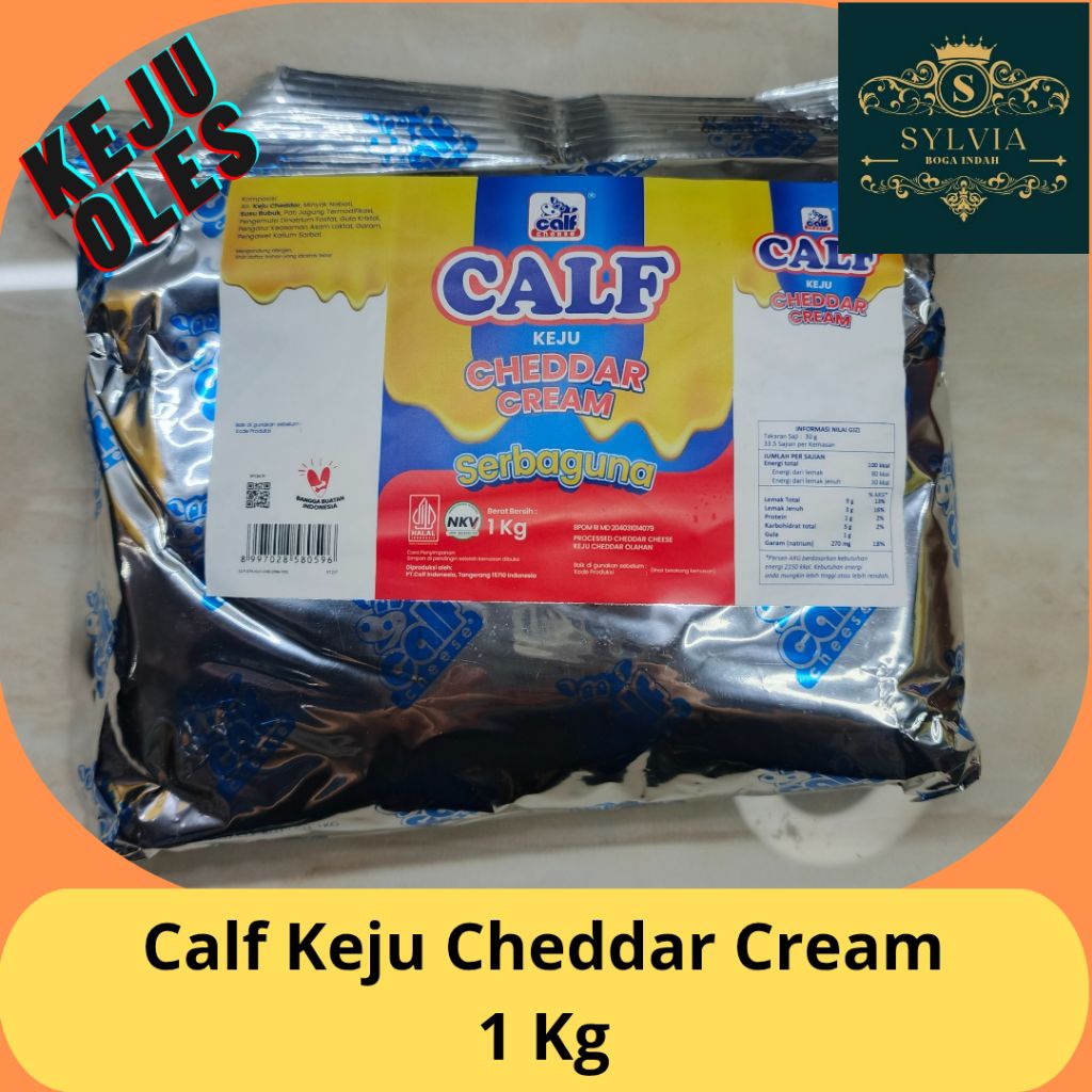 

Calf Keju Cheddar Cream Serbaguna 1 kg.