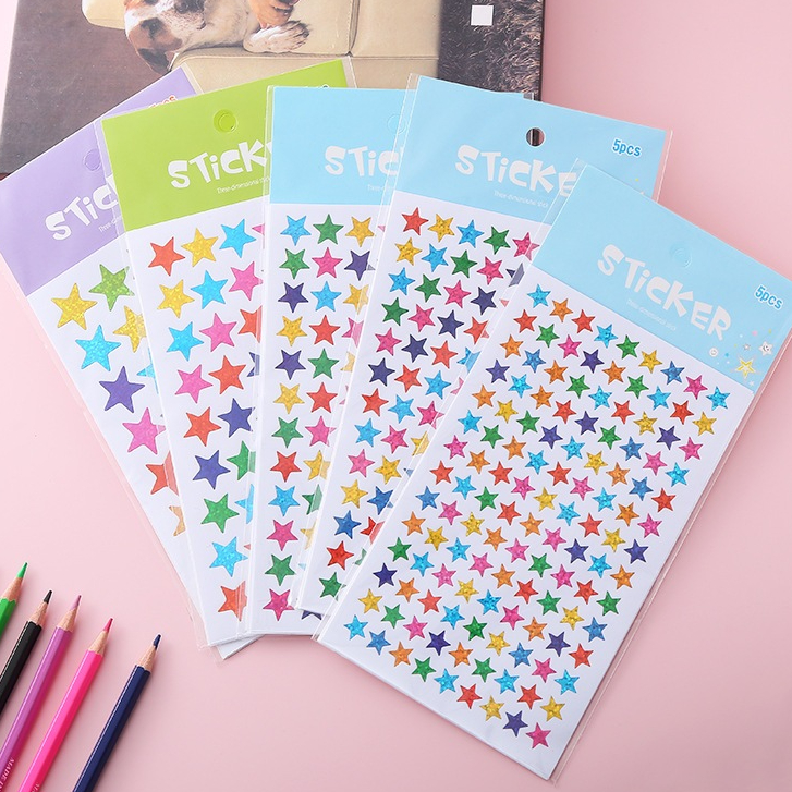 

[TOYOU SHOP M08] 5 LEMBAR STIKER REWARD | STIKER BINTANG | STIKER ANAK