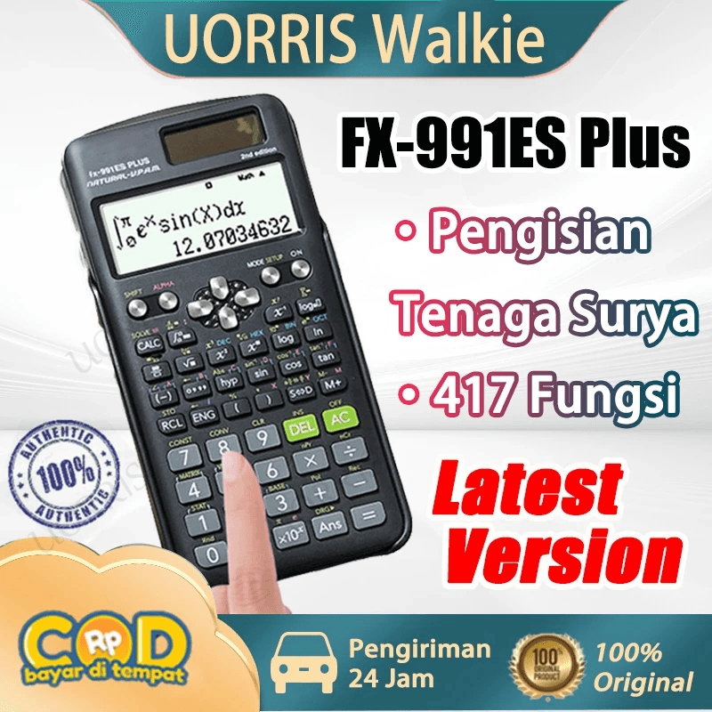 

Kalkulator Scientific ilmiah FX-991ES-Plus Kalkulator Scientific Calculator Portable Rechargeable Calculator 417 Various Functions Dukungan Untuk Muatan Surya